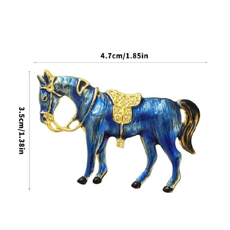 2pcs/3pcs Horse Shape Brooch Chic Decorative Collar Pin Perfect Gift Fashion Forward Badge For Friend Family