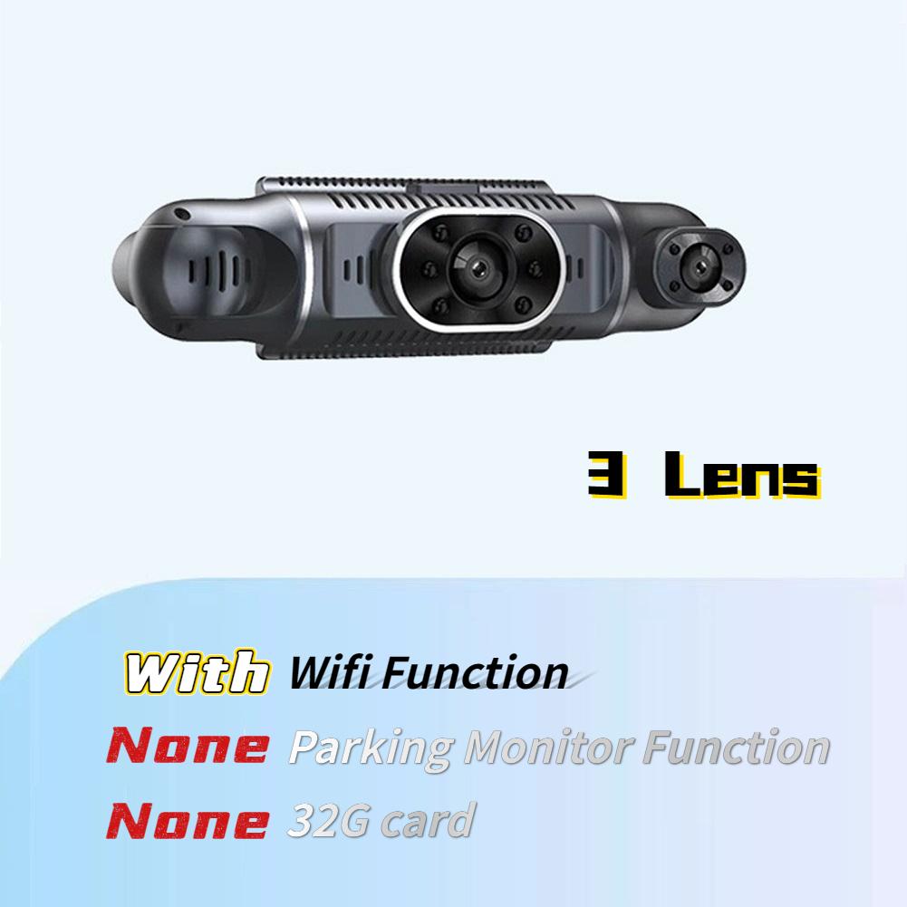 Bil Dash Cam Kjørekamera HD 1080P med Night Vision Loop-opptak Valgfri 24-timers parkeringsmonitor og WiFi-funksjon