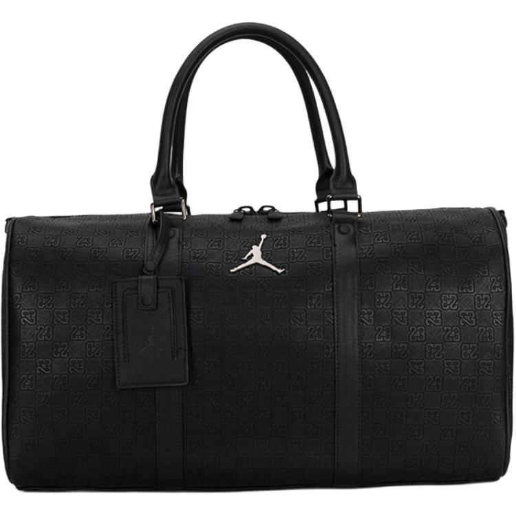 Jordan Logo Zipper Closure Regular PU Shoulder Crossbody Travel Bag Unisex Bags Black JD2443027AD-001 Black