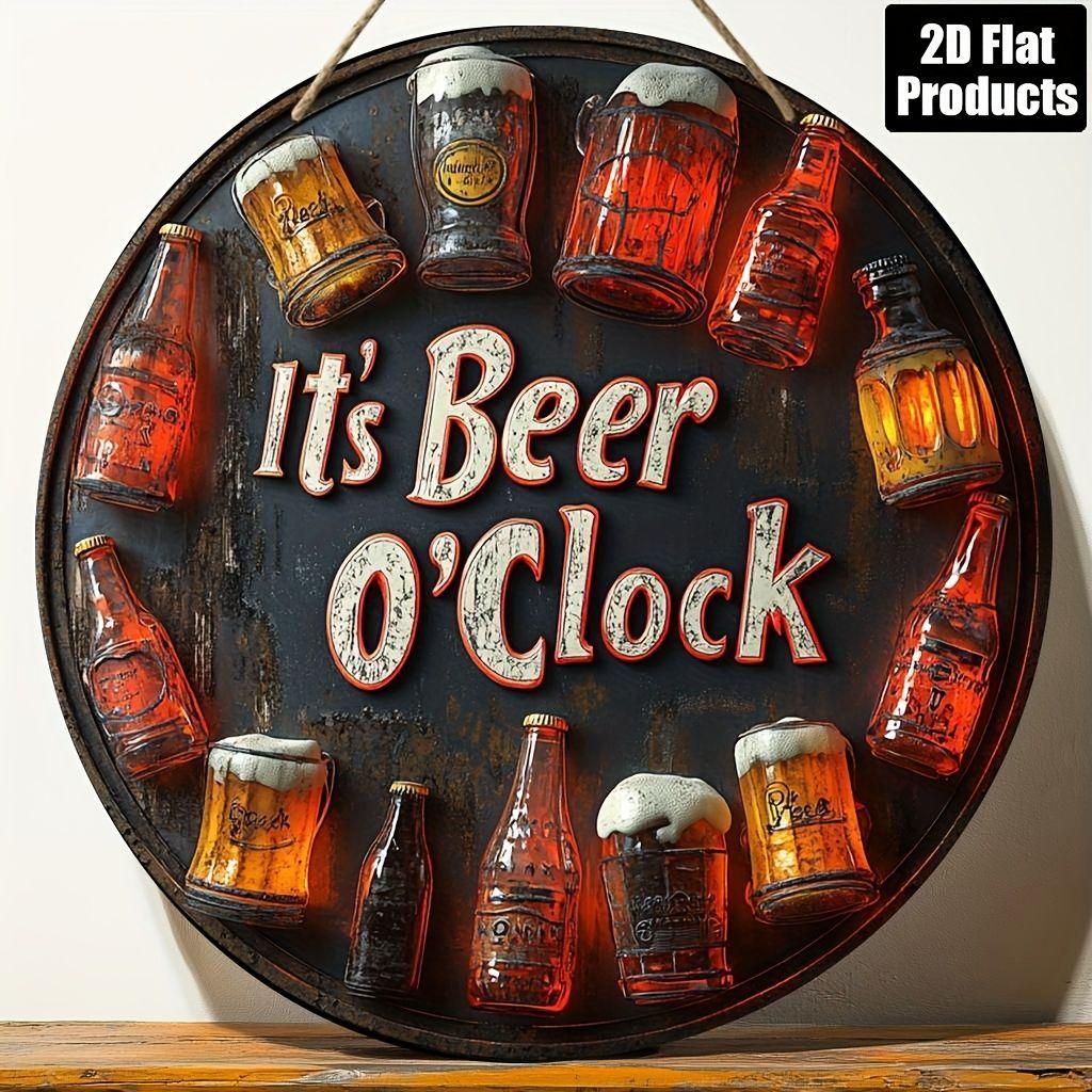 Segno in Latta Metallico Birra Decorazione Murale 20x30cm