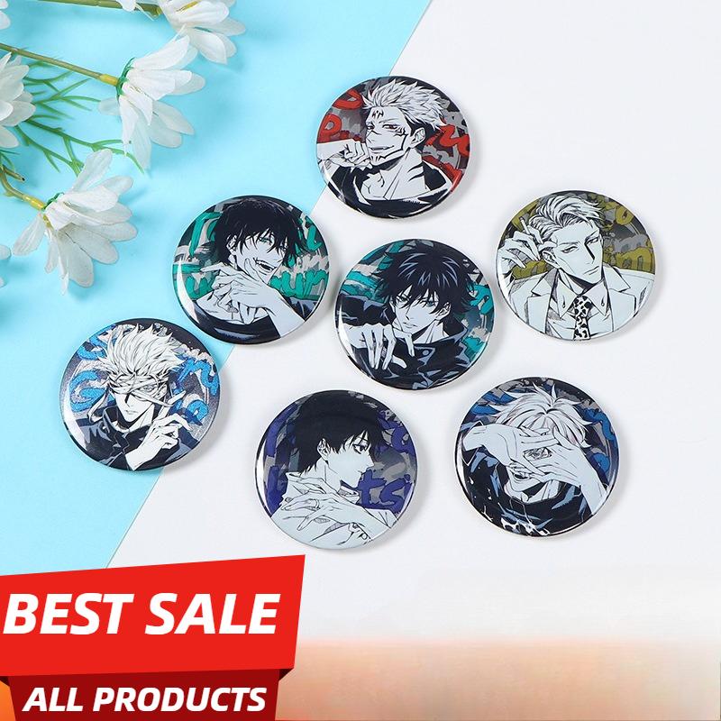 Jujutsu Kaisen Anime Gojo Satoru Metall-Anstecknadel Personalisierbare Brosche Anstecknadel Trendiges Merchandise Großbestellung Cosplay