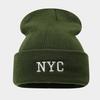 Simple and Fashionable Trendy Brand NYC Letter Embroidered Beanie Men's and Women's Outdoor Cycling Camping Warm Cold Hat