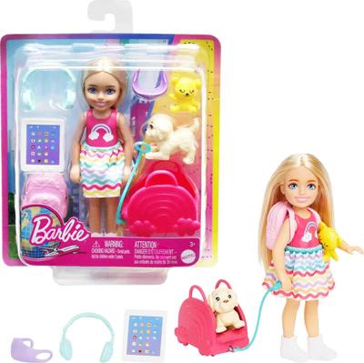 Barbie Ausflugsset von Barbies Schwester Chelsea [Anziehpuppe] [Ab 3 Jahren] [Geschenk] HJY17