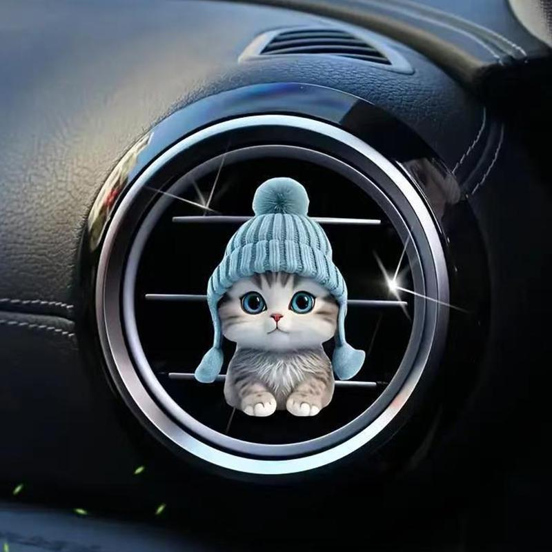 

Car Air Outlet Aromatherapy Hoodie Cat Finished Ventilation Clip Car Decoration Aromatherapy Cute Acrylic Waterproof Decoration 4