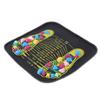 Qiilu Foot Massage Mat Reflexology Walk Stone Stone Road Foot Massage Black