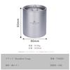 Boundless Voyage Titanium Mug with Double Outdoor Outdoor Camping Mesh Bag Convenient to Carry Lid, 350ml, Wall, Mug, Insulated, Ultra-lightweight,