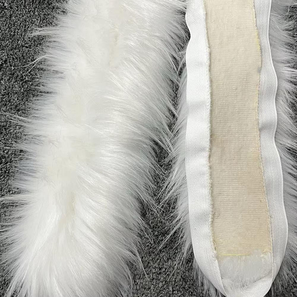 1M Big Fur Collar DIY Hat Brim Plush Strip New Fluffy Trim