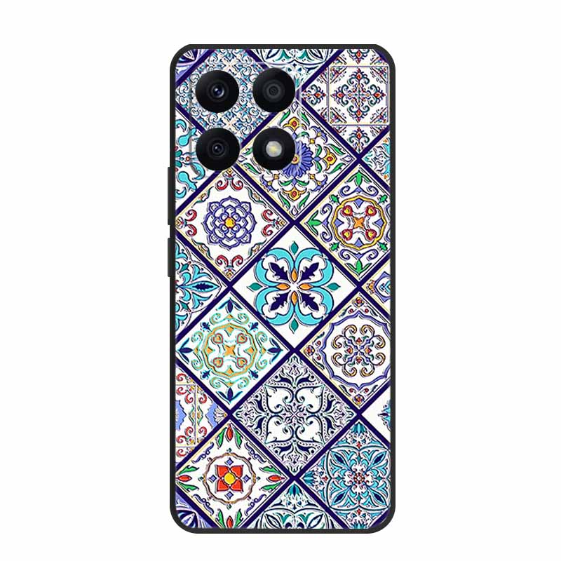 3D Case For Xiaomi 14T Pro Case Emboss Flower Black Silicone Soft Back Cover Coque For Xiaomi 14T Pro Case 14 T Pro 14TPro Funda