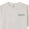 Converse Drop Shoulder Sleeve T Shirt Unisex Ecru 10024876-A01