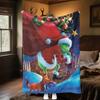 Grinch Steals Christmas Gifts Plush Blanket Soft Comfortable All Seasons blanket Sofa Office Naps blanket Outdoor Travel throw Perfect Gift
