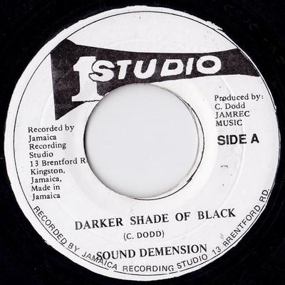 7inch Record SOUND DIMENSION / CORNELL CAMPBELL - Darker Shade Of Black / Under The O NONE Studio One Jamaica Reggae, Ska & Dub Used