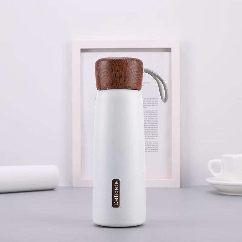 ZISIZ Wood Grain Insulated Travel Mug