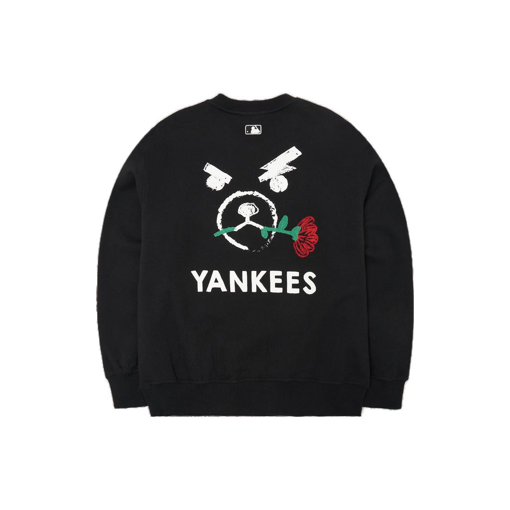New MLB New York Yankees Sweatshirt Unisex Black 3AMT00121-50BKS
