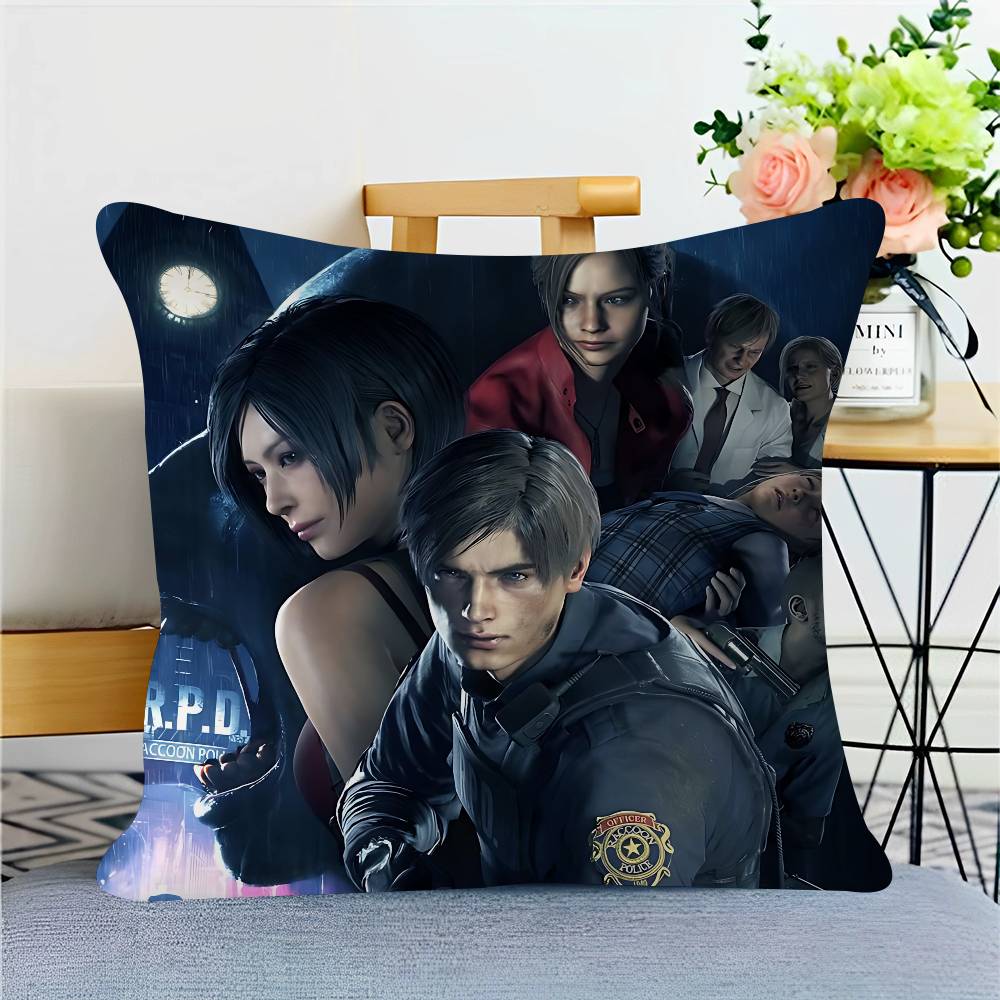 Game R-Resident-Evil Pillow Anime Pillow Sofa Bed Head Pillow Cover Cushion Cover 45x45 Cm Fashion