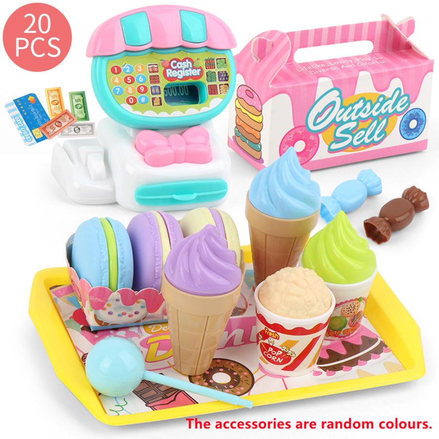 

Мини Супермаркет Кассовый Аппарат Игровой Набор Тележка для Покупок Детские Игрушки