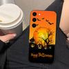 Halloween Pumpkin Bat Phone Case For Samsung Galaxy S26 S25 EDGE S24 S23 S22 S21 S20 FE S10 Ultra PLUS LITE DIY Case Shell Cover