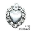 Christmas Decorations Charms Jewelry Gothic Style Peach Heart Charms Pendant Items Craft Pendants