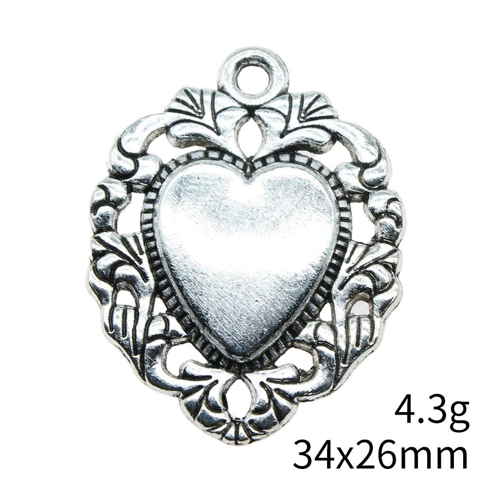 Christmas Decorations Charms Jewelry Gothic Style Peach Heart Charms Pendant Items Craft Pendants