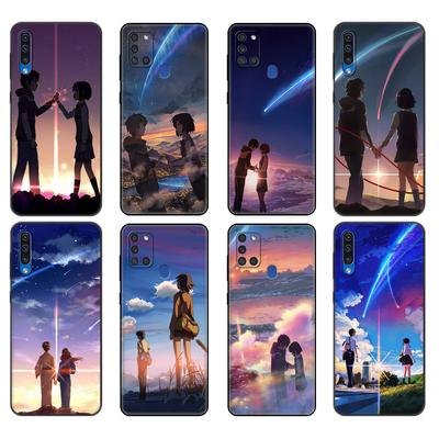 Schwarze TPU-Hülle für Samsung Galaxy A50 50S A30S A10 A01 A11 A21S A31 A41 A51 A71 M21 M30S S10 LITE Hülle Ihr Name