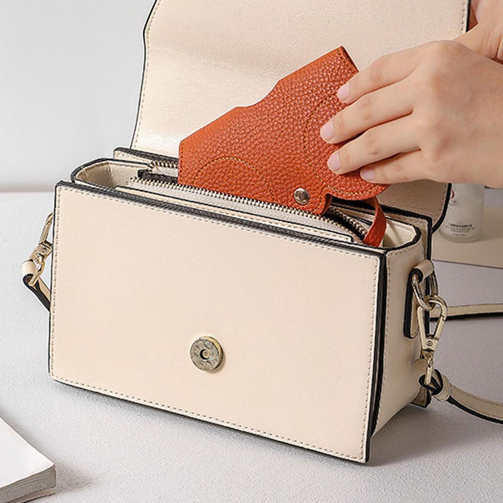Portable Sunglasses Case Organizer Storage Bag Clip Holder Fashion Protective Cover
