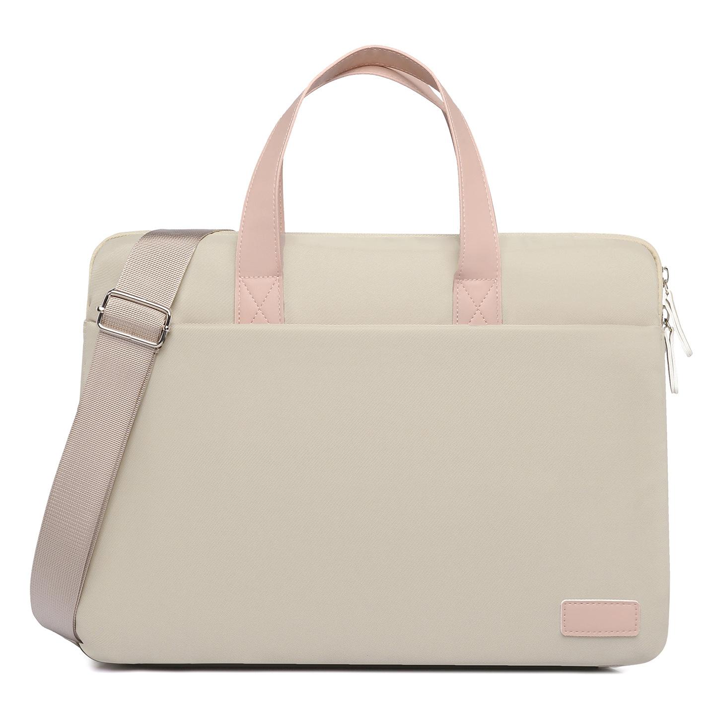 

TS JYL laptop bag,Shockproof Laptop Handbag Air Cushion Crossbody Briefcase OneSize білий