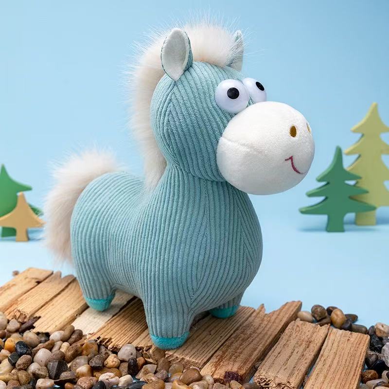 Neueste Simulations-Blick-Pony-Puppe Kawaii Kuscheltier Plüschtier Puppe Cartoon Anime Niedliches Kissen Kindergeburtstagsgeschenk Lustige Puppe 28cm-38cm