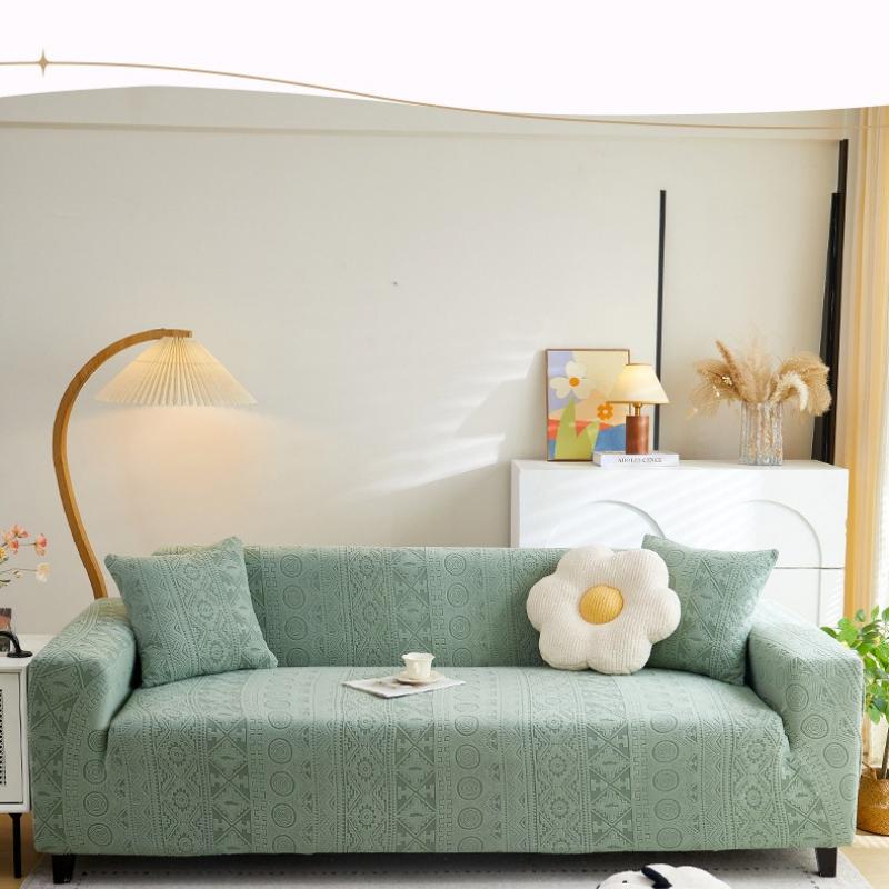 Plush non-slip sofa cover protective cover integrated all-inclusive anti-cat scratch sofa cover