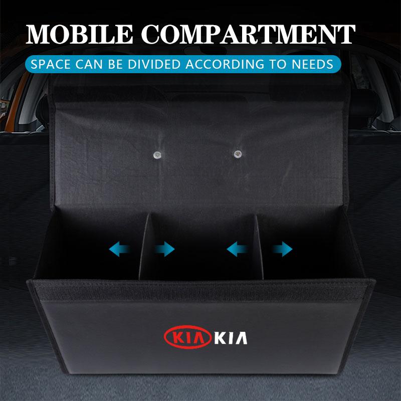 Boîte d'organisation de coffre de voiture Grande capacité Sac de rangement multi-usages pour outils Pour KIA K5 K9 Sorento Ceed RIO Sportage EV9 Stinger Niro Soul