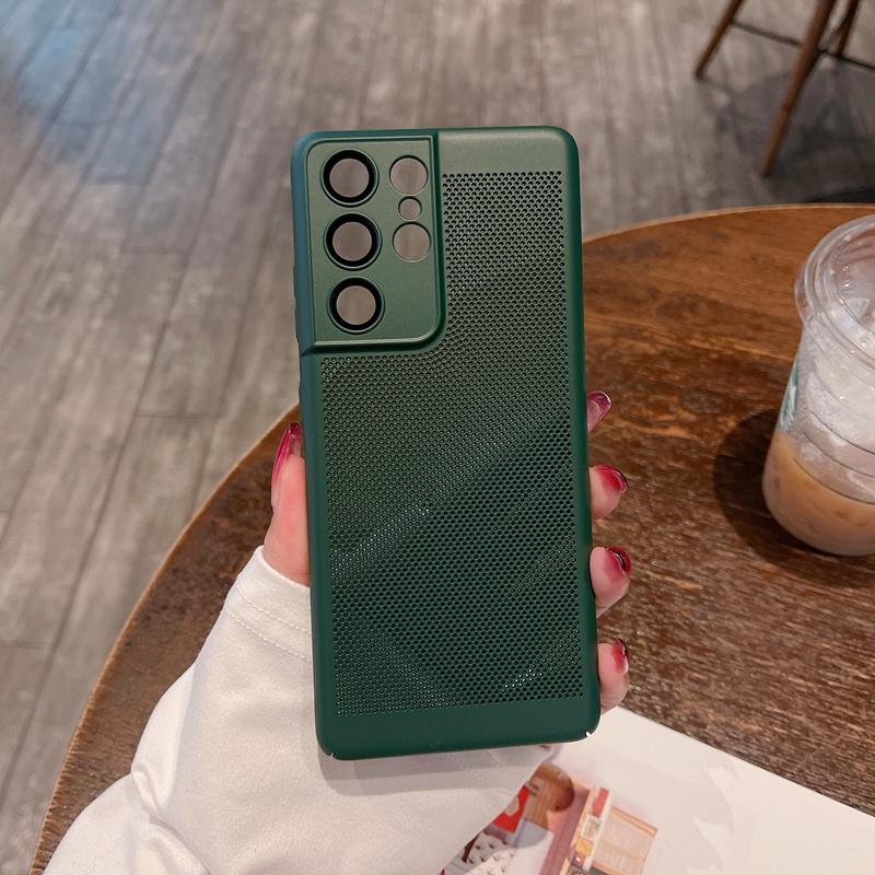 Heat Dissipation Breathe Phone Case for Samsung Galaxy S23 Ultra S22 Plus S21 FE S20 Note 20 10 Luxury Ultra Thin Cooling Cover