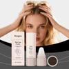 Hoegoa Dark Brown Voluminous Hairline Powder, Hairline Covering And Filling Powder, Voluminous Contour, Portable For Daily Grooming