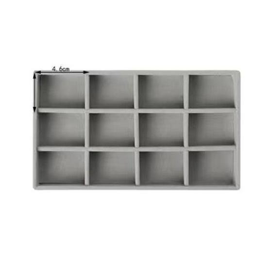 Plaid Flannel Jewelry Storage Box with Dividers for Earrings and Necklaces