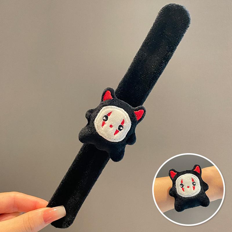 Zabawna Halloweenowa Bransoletka Snap - Wzór Pająka i Dyni