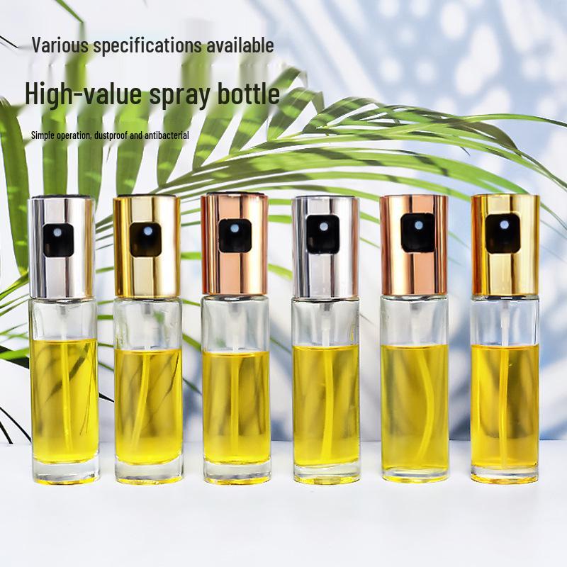 Glass Press-Type Non-Leak Oil Sprayer for Kitchen and BBQ