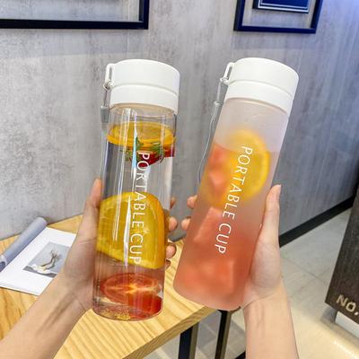 Plastic Cup Outdoor Large Capacity Sports Water Bottles Portable Anti-Drop Leakage-proof Water Cup Drinkware