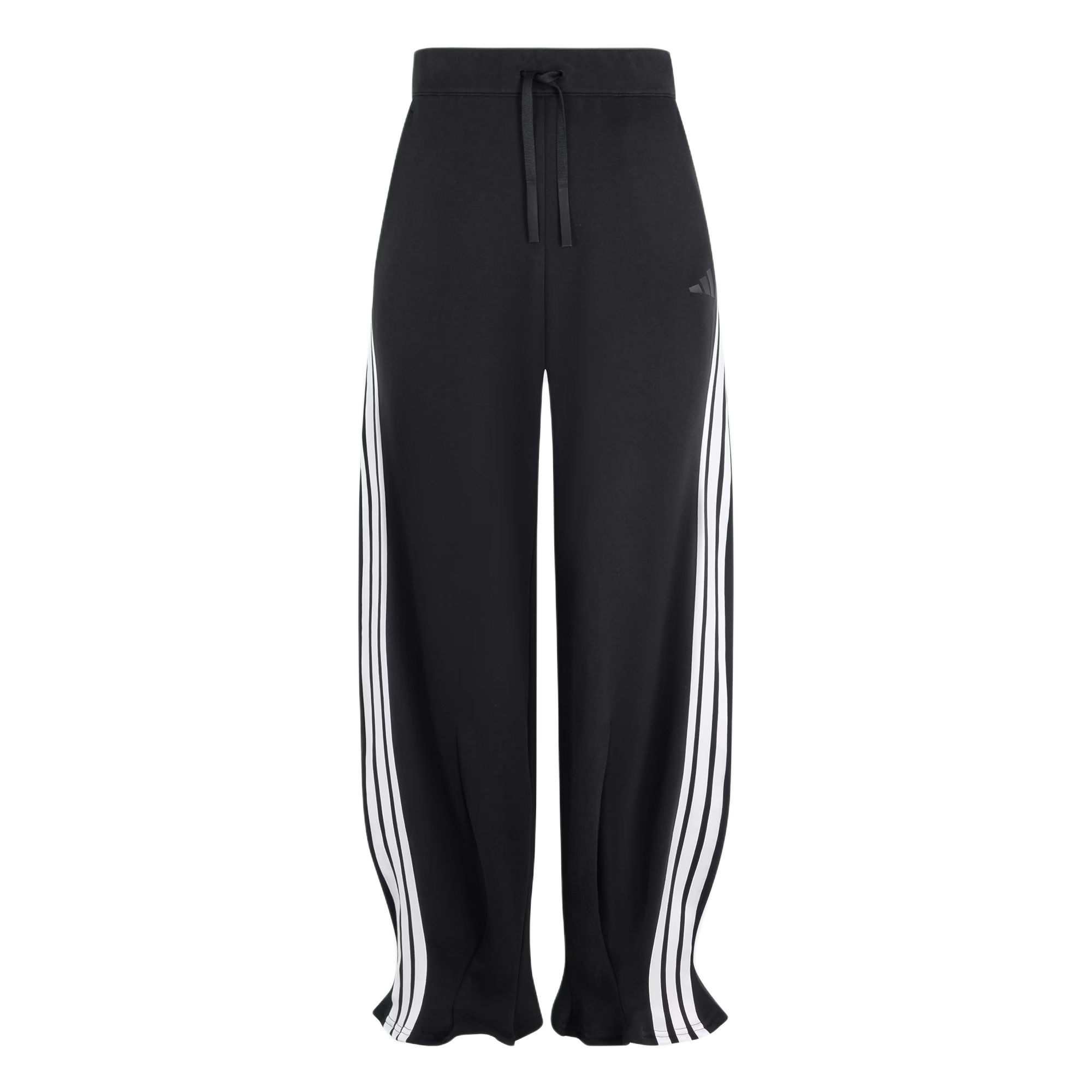 

Adidas French Terry Rose Joggers Loose Striped Drawstring Mid-Rise Knitted Sports Pants Women Bottoms Black KC4002 2XL