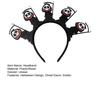 Halloween Headband Sparkling Ghost Decor Exquisite Crafted Hairband Decorative Effect Hair Hoop Hair Accessories
