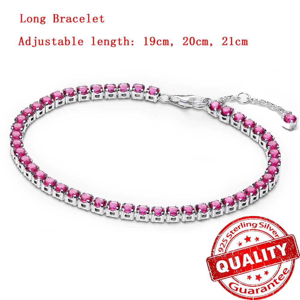 Copper Yellow & Blue Tennis Bracelet For Women Sparkling Pavé Circle Pearl Design Exquisite Gift New Arrival