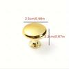 Golden Aluminum Alloy Round Drawer Pull Handles for Cabinets, Shoe Cabinets, And Wardrobes, Black Furniture Hardware with Single Hole Handles.