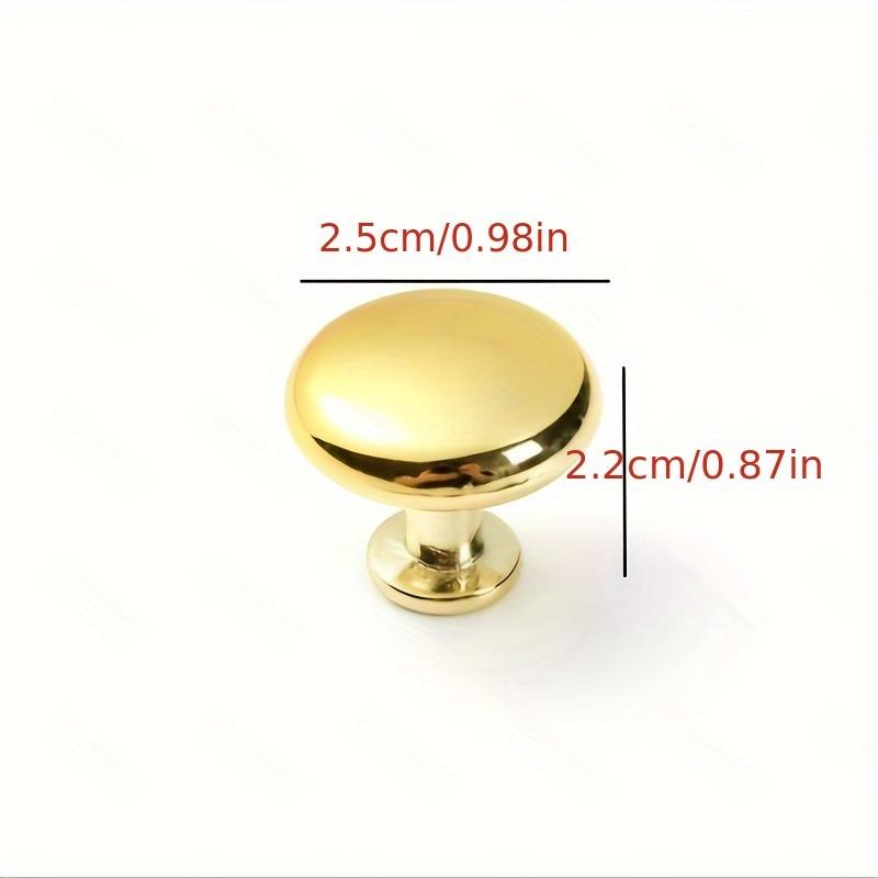 Golden Aluminum Alloy Round Drawer Pull Handles for Cabinets, Shoe Cabinets, And Wardrobes, Black Furniture Hardware with Single Hole Handles.