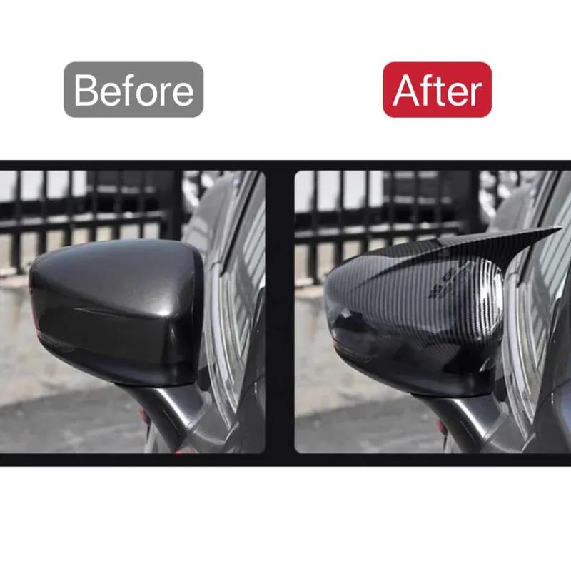 For Mazda 6 Atenza 2017- Door Mirror Cover ABS Plastic Shell Sticker Car Upgrade Styling Rearview Accessories Decoration