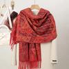 New Shawl Warm Winter Scarf Hijab Women Print Paisley Cashmere Pashmina Thick Wrap Head Neck Foulard Luxury  Blanket Echarpe