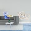 Modern Cat Bike Resin Porcelain Statue Sculpture Decorative Tray Figurine for Home Office Dining