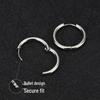 Trendy Stainless Steel Earrings: Simple Ear Studs & Hoops with a High-End Feel