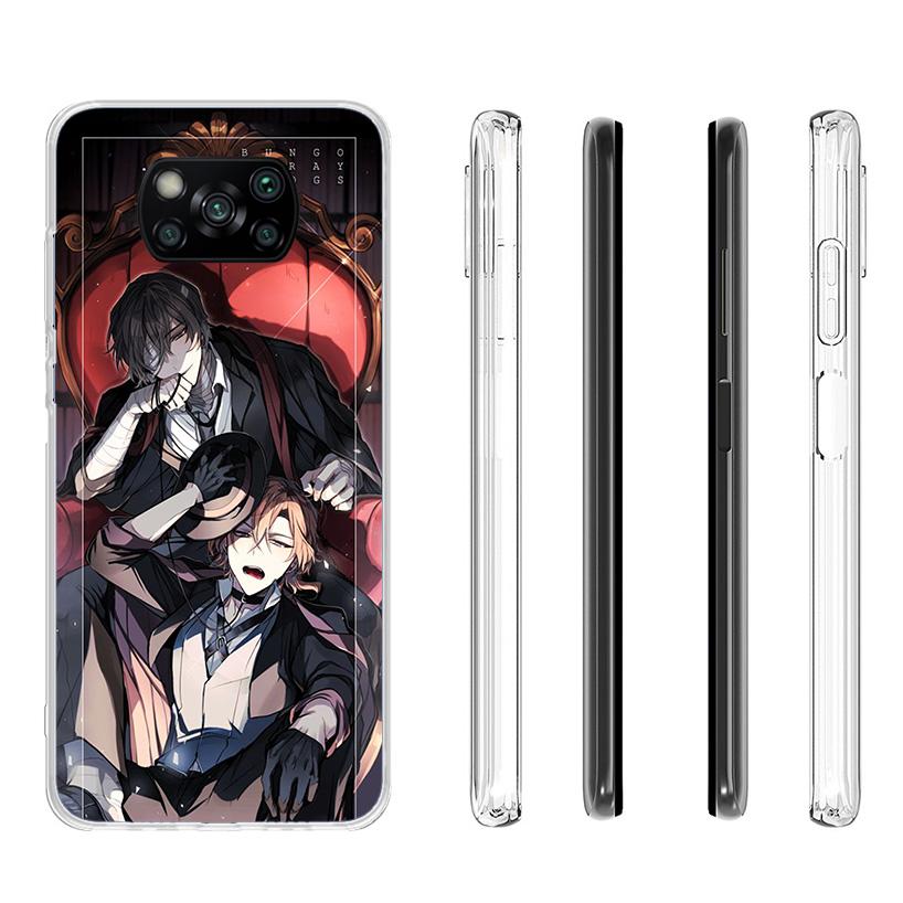 Bungo Stray Dogs Double Black Phone Case For Xiaomi Poco X7 X6 X5 Pro F7 Ultra Redmi 15C 15 13C 13 12C 12 10 10A 10C 9 9A 9C 9T
