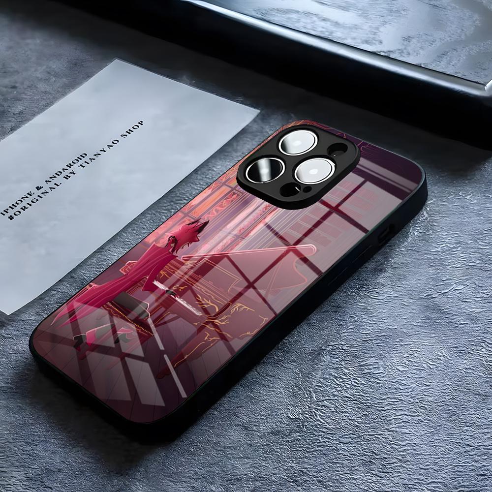 H-Haz-bins Hotels Phone Case For IPhone 17 16 15 14 Pro 11 13 12 Mini XS XR Max 6 8 7 Air Plus SE Glass Luxury Design Cove