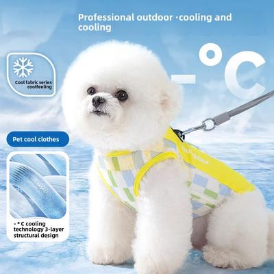 Άνοιξη και Καλοκαίρι Πλέγμα Ψύξης για Σκύλους, Ρούχα Πρόσφυσης, Δροσερά Ρούχα, Μικρό Σκύλο, Γάτες, Δύο Πόδια, Αντηλιακά Ρούχα για Κατοικίδια