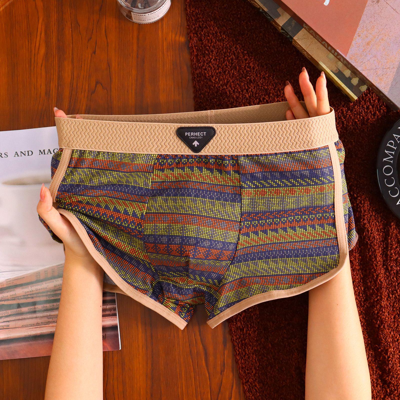 

Ethnic Style Antibacterial Cotton Men s Boxer Briefs - New 2025 Design 5XL
