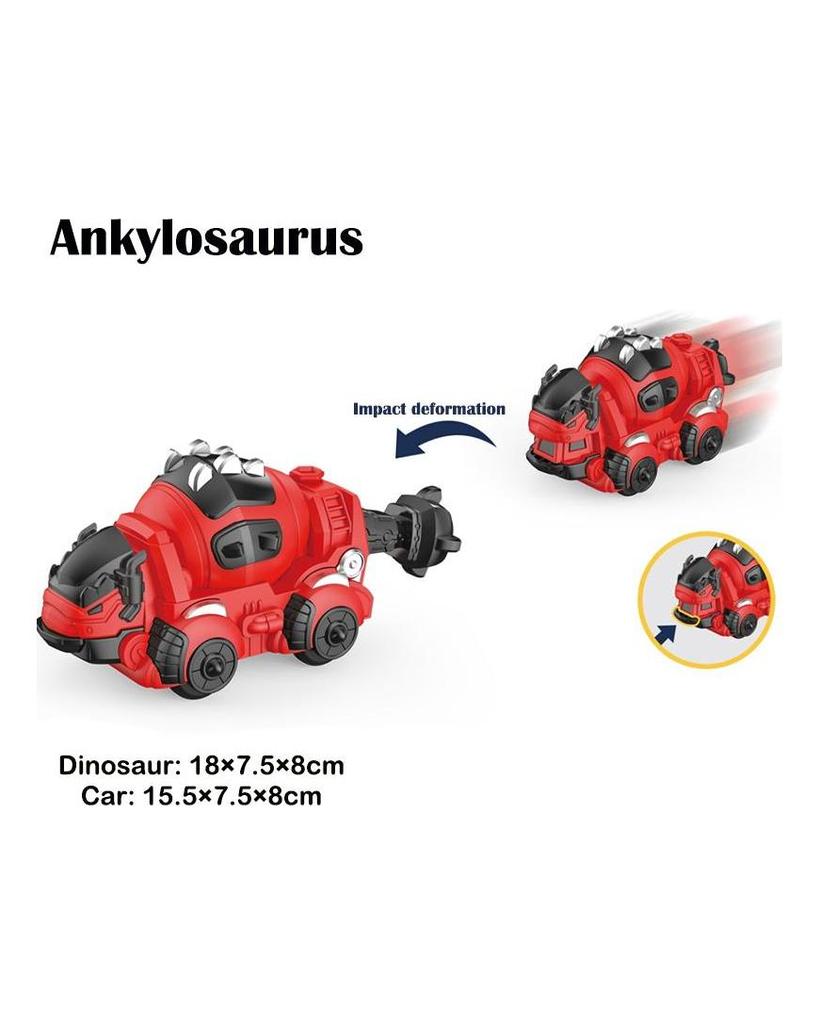Dinosauří hračka auto havárie deformace autobagr model inerciální techniky chlapec 3/5/8 let