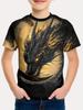 Children's Clothing T-Shirts for Boys Short Sleeve Child T-Shirt Fashion 3D Dragon Graphi Print Casual Girls Summer Clothes Tops