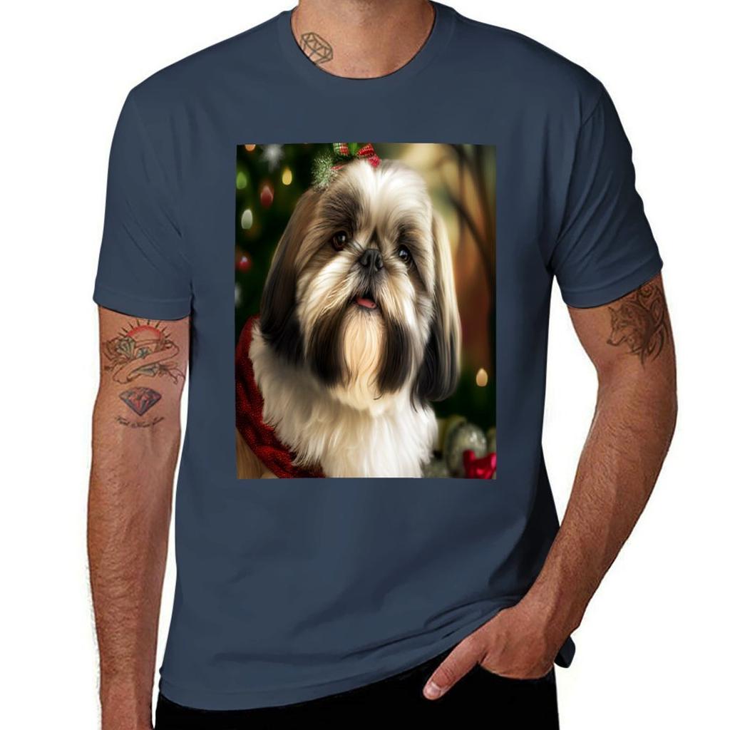 100% lässige Baumwolle Mann Shih Marke Hemd Männer Tzu für T-Shirt Hemden t Luxus t Männer